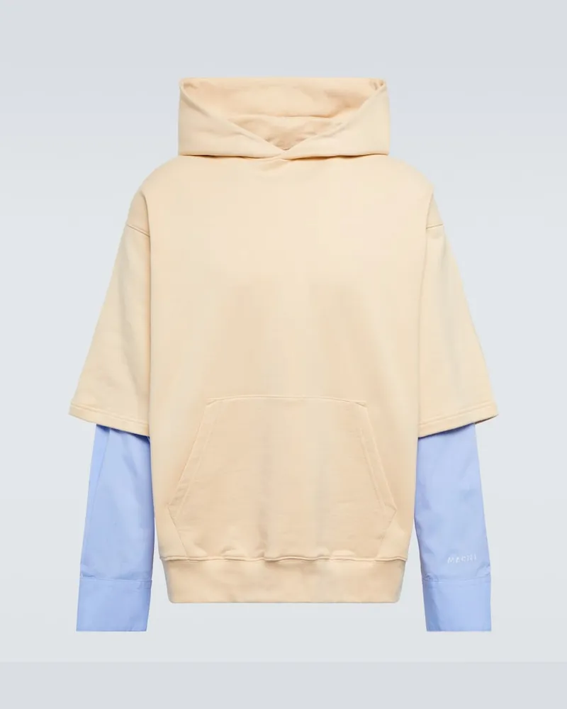 Marni Felpa in cotone con cappuccio Multicolore