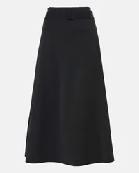 Max Mara Leisure - Gonna midi in jersey Nero