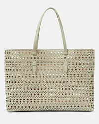 Alaïa Alaïa Borsa Mina 44 Vienne Wave in pelle Grigio