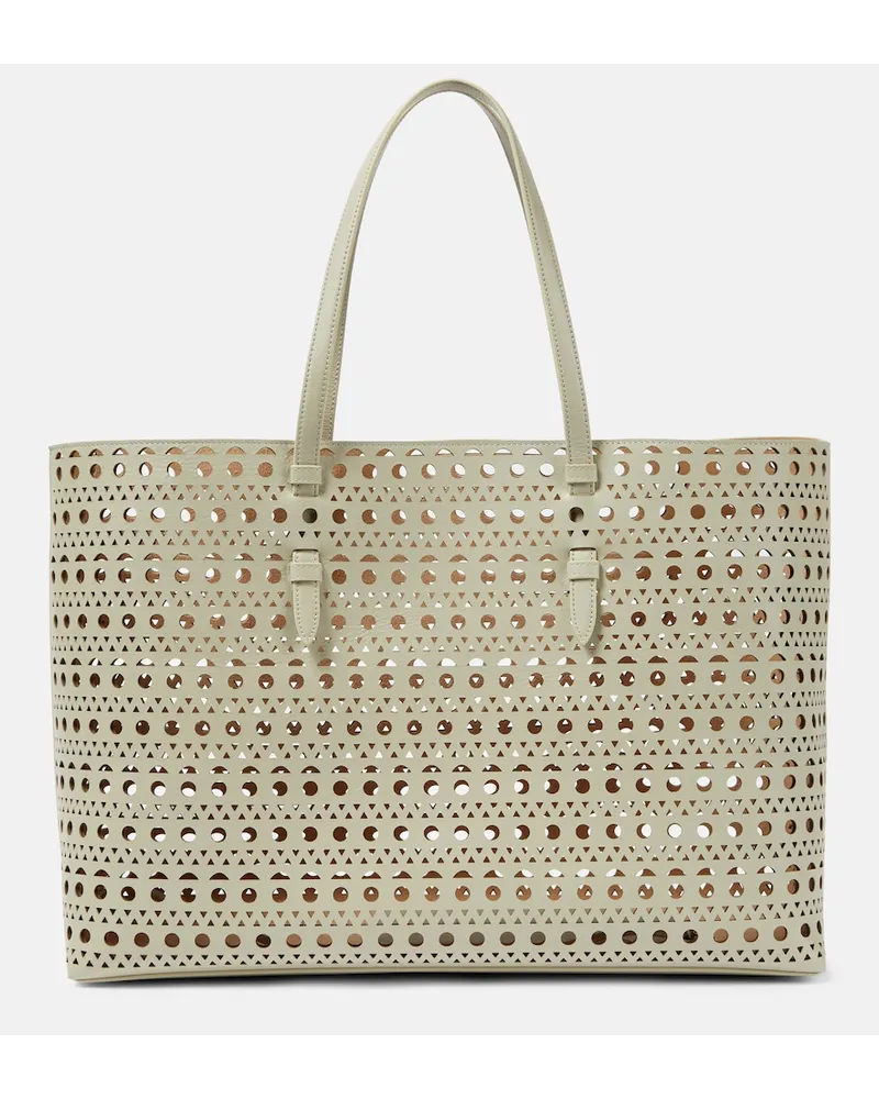 Alaïa AlaÃ¯a Borsa Mina 44 Vienne Wave in pelle Grigio