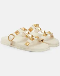 Valentino Garavani Sandali Roman Stud in pelle Bianco