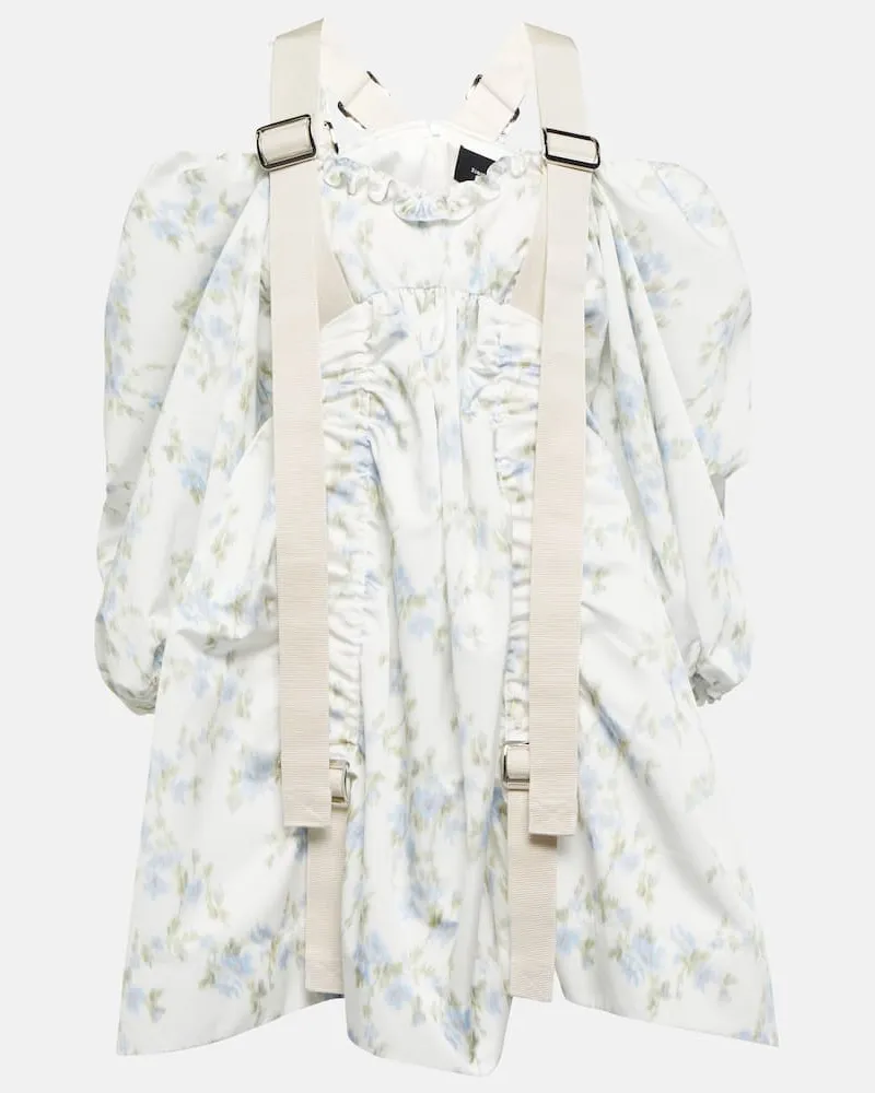 Simone Rocha Abito mini con maniche a sbuffo Multicolore