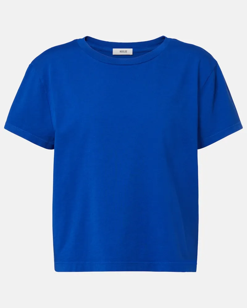 AGOLDE T-shirt in jersey di cotone Blu
