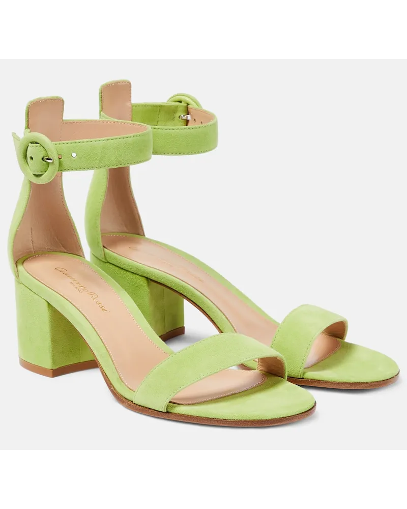 Gianvito Rossi Sandali Versilia 60 in suede Verde