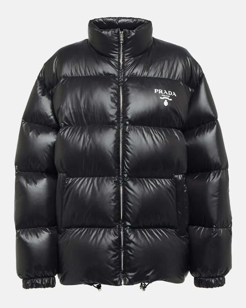 Prada Piumino con logo Nero