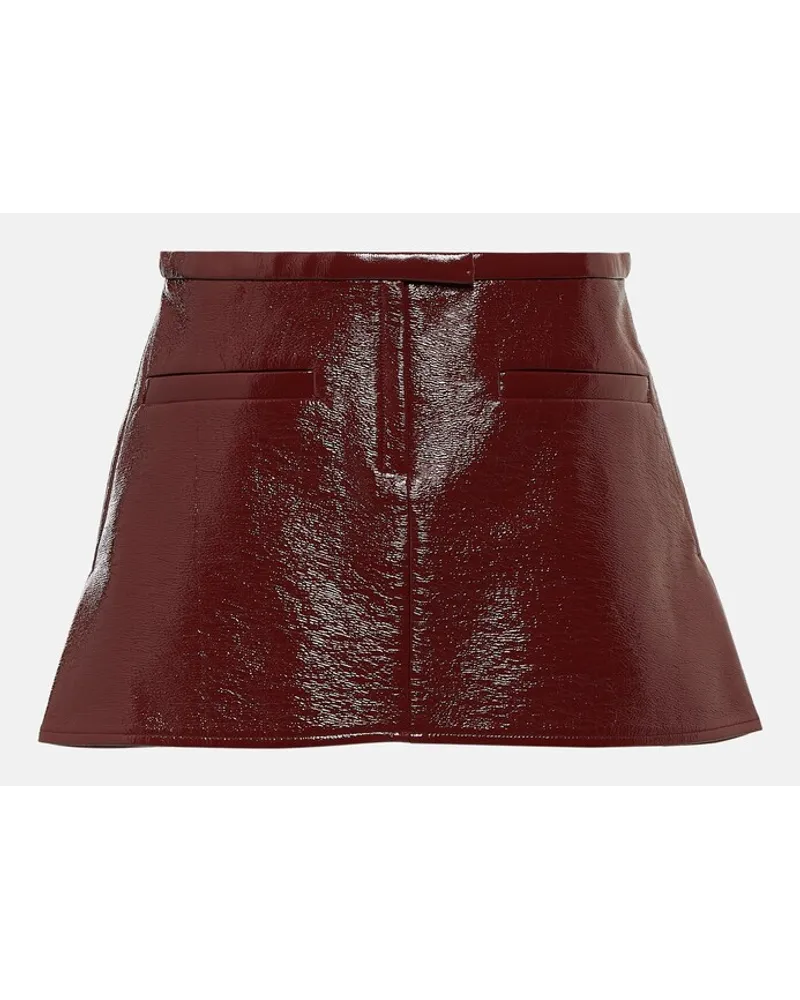 Courrèges CourrÃ¨ges Minigonna in vinile Rosso