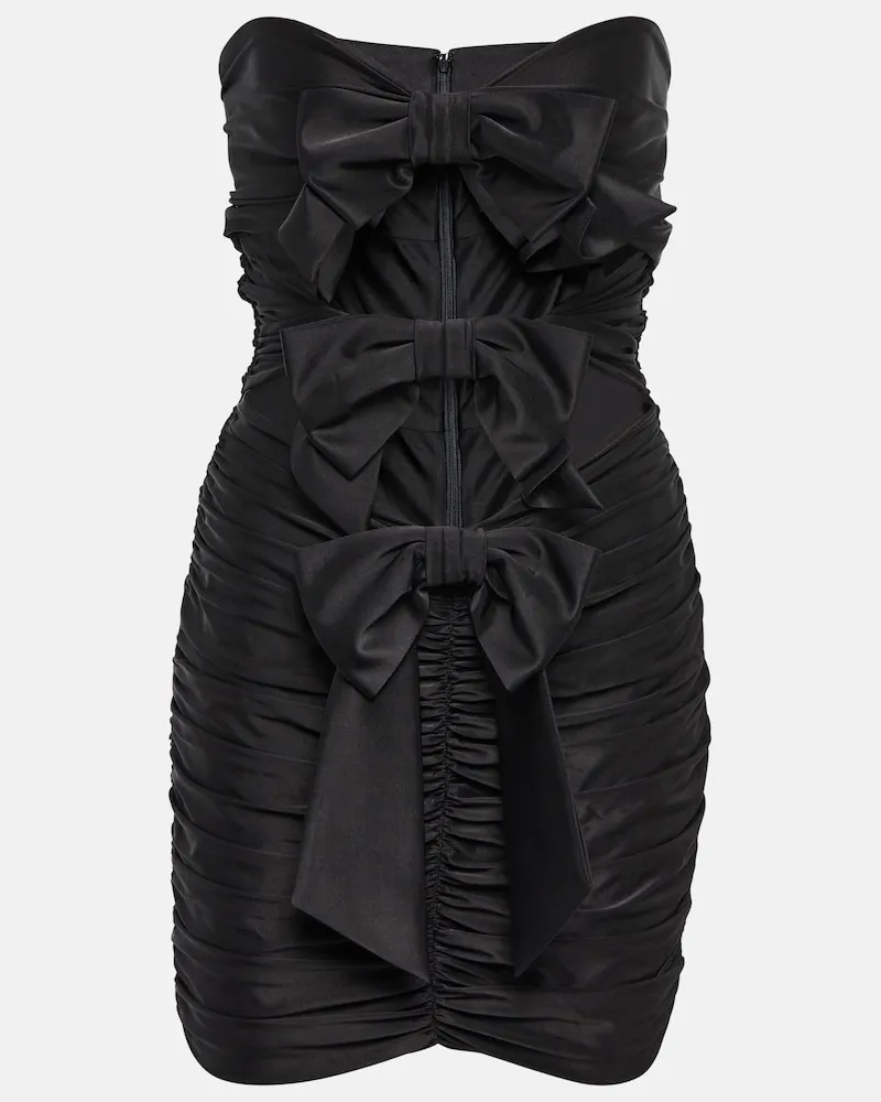Alexandre Vauthier Miniabito in jersey senza spalline Nero