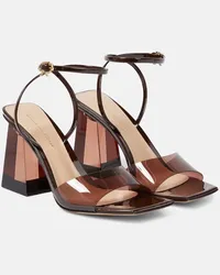 Gianvito Rossi Sandali Cosmic in PVC con pelle Marrone