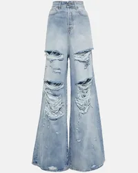 VETEMENTS Jeans a gamba larga e vita alta Blu