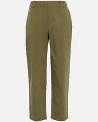 Vince Pantaloni a vita cropped in cotone Beige