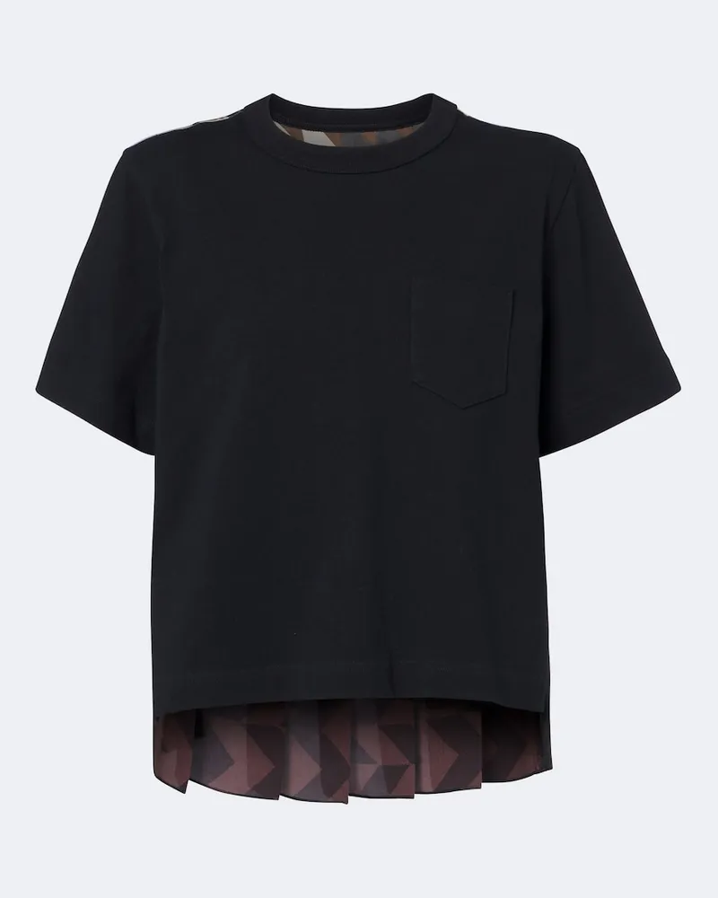 Sacai x A.P.C. – T-shirt in cotone plissé Multicolore