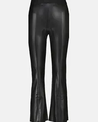 Wolford Pantaloni cropped Jenna in similpelle Nero