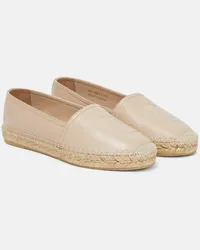 Saint Laurent Espadrillas Monogram in pelle Rosa