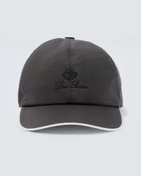 Loro Piana Cappello da baseball Wind con logo Nero