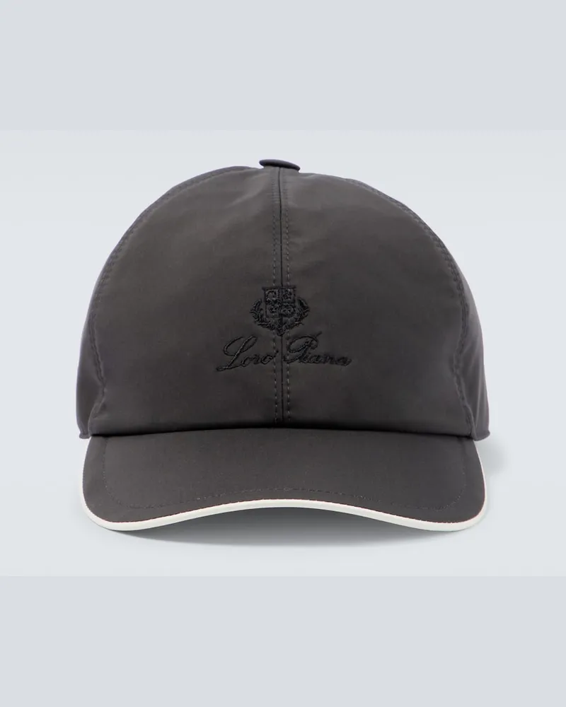 Loro Piana Cappello da baseball Wind con logo Nero