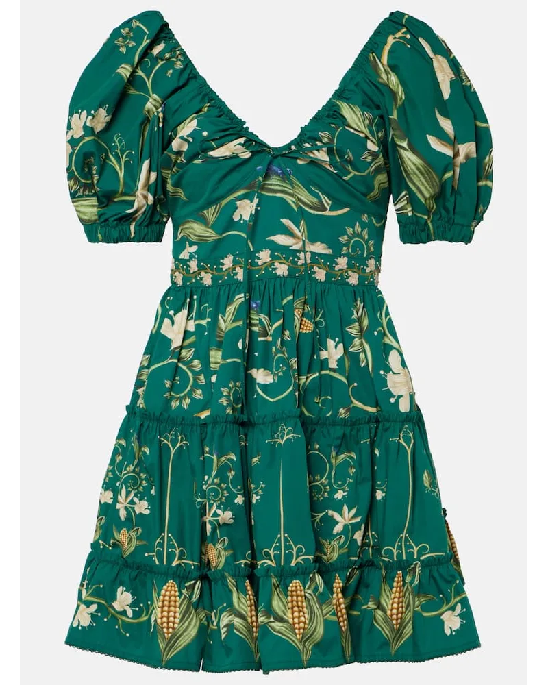 AGUA BENDITA Miniabito Manzanilla Esmeralda in cotone Verde