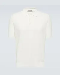 Canali Polo in cotone Bianco