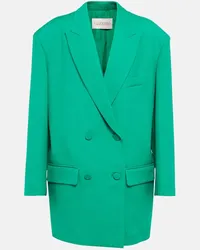 Valentino Garavani Blazer doppiopetto Crêpe Couture Verde