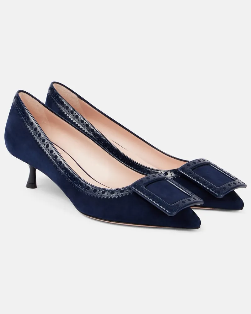 Roger Vivier Pumps Viv' In The City 45 in suede Blu