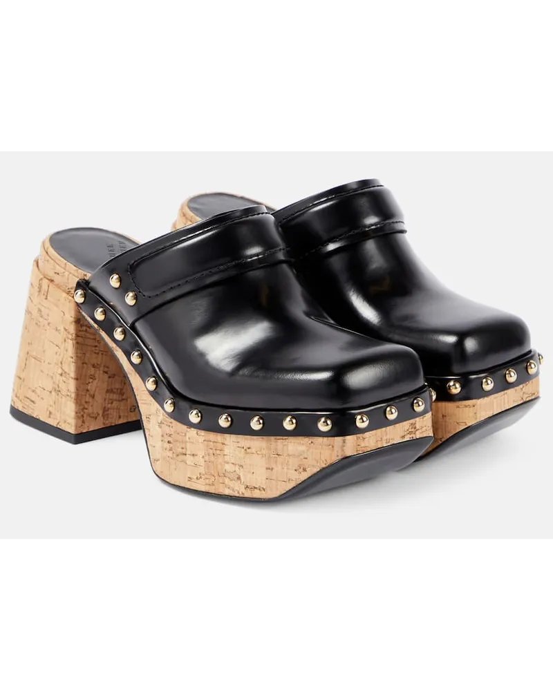 Dorothee Schumacher Mules Cork Contrast in pelle Nero