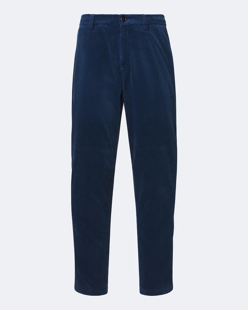 Brunello Cucinelli Pantaloni regular in pana di cotone Blu