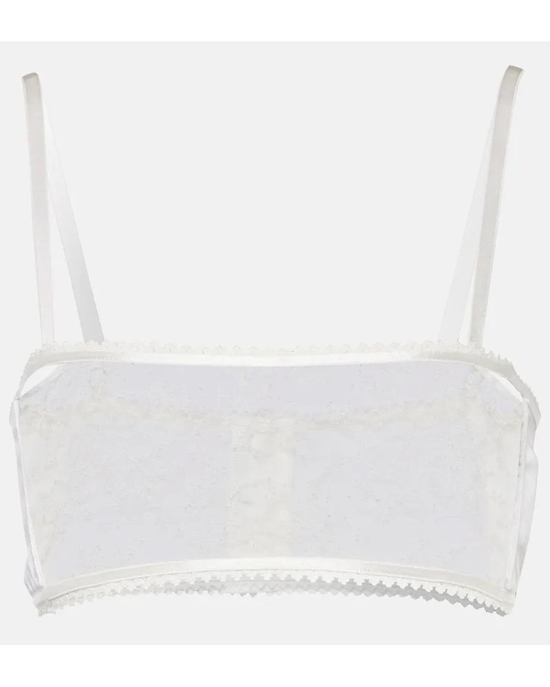 WARDROBE.NYC Bralette in pizzo Bianco