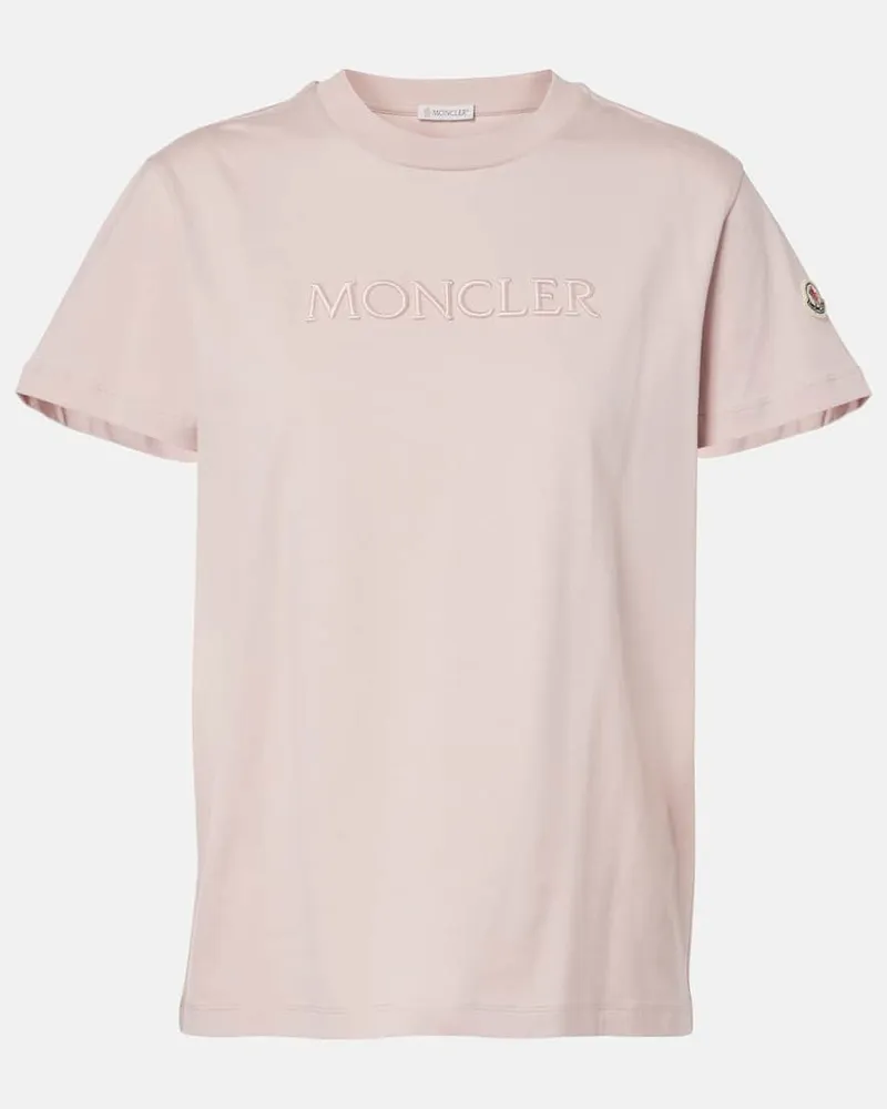 Moncler T-shirt in cotone Rosa