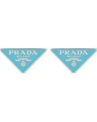 Prada Orecchini Symbole in argento sterling Blu