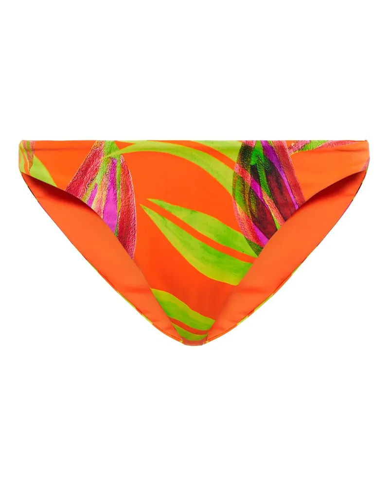 Louisa Ballou Slip bikini con stampa Multicolore