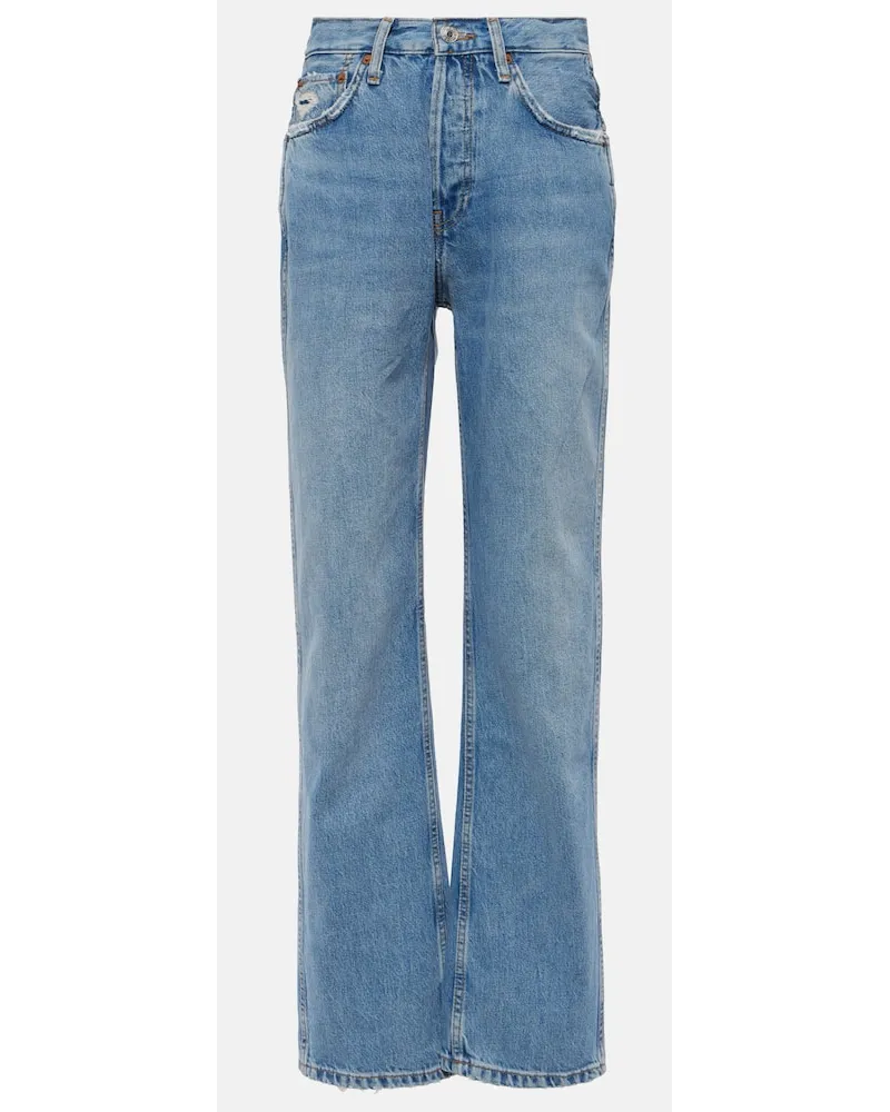 RE/DONE Jeans regular a vita alta Blu