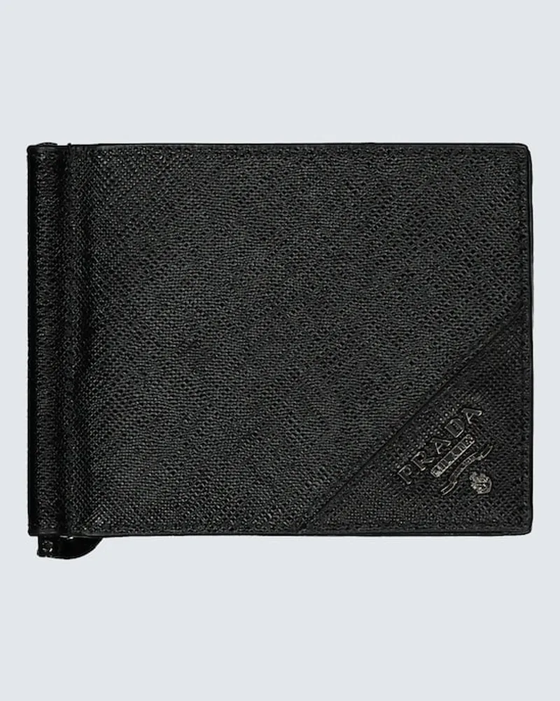 Prada Portafoglio con clip Nero