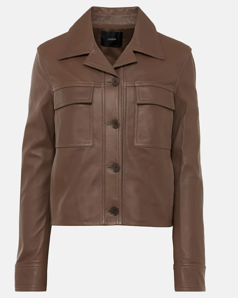 Joseph Giacca in pelle Marrone