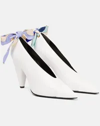 Emilio Pucci Pumps in pelle con stampa coccodrillo Bianco