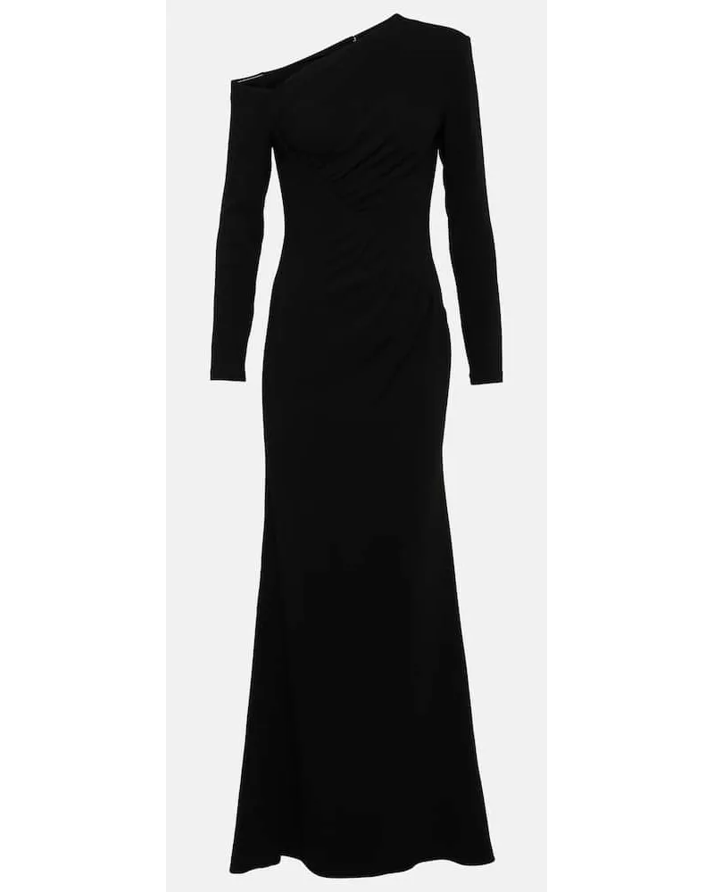 Roland Mouret Abito lungo in cady di seta Nero