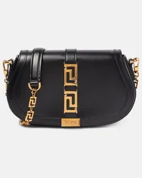 Versace Borsa a spalla Greca Goddess in pelle Nero