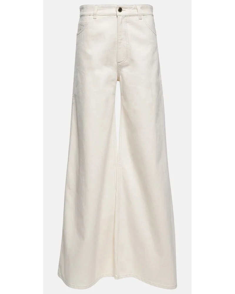 Chloé ChloÃ© Jeans regular a vita alta Bianco