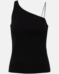 Givenchy Top asimmetrico in jersey di cotone Nero