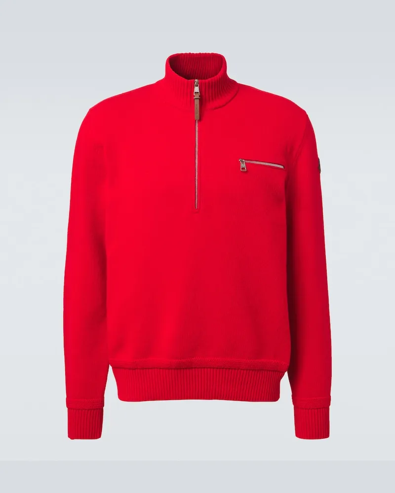 Moncler Pullover in lana Rosso
