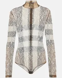 Burberry Body in pizzo a quadri Multicolore