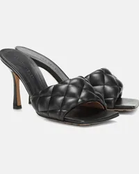 Bottega Veneta Sandali Padded in pelle matelassé Nero