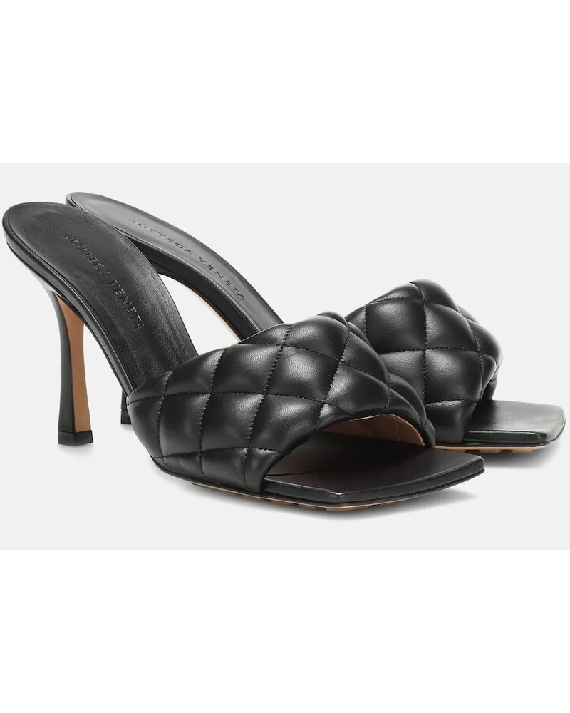 Bottega Veneta Sandali Padded in pelle matelassÃ Nero