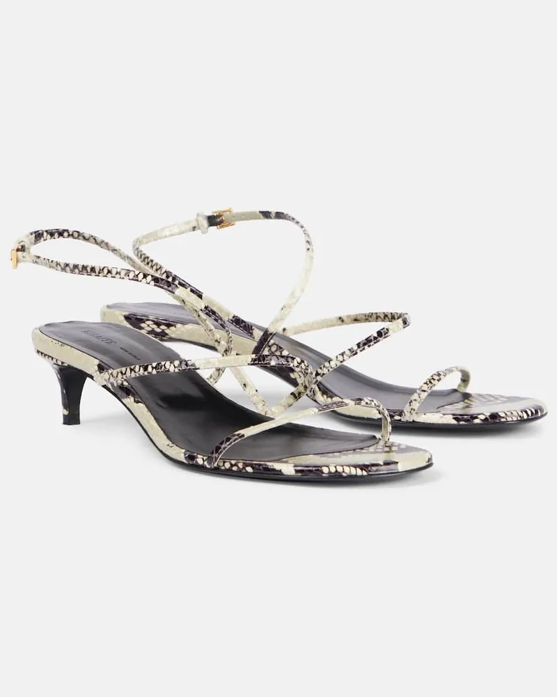 KHAITE Sandali Loop 35 in pelle stampata Multicolore