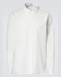 Loewe Camicia Anagram in twill di cotone Bianco