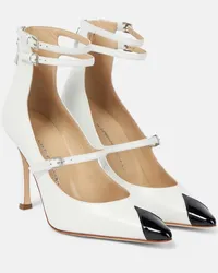 Alessandra Rich Pumps in pelle Bianco