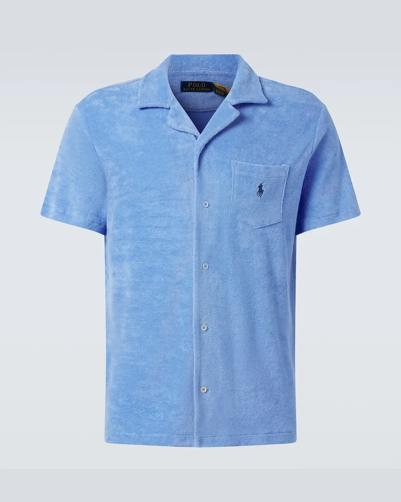 Ralph Lauren Camicia in spugna di misto cotone Blu