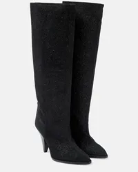 Isabel Marant Stivali Ririo in suede Nero