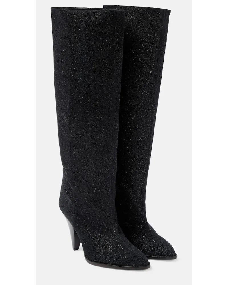Isabel Marant Stivali Ririo in suede Nero