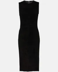 Stouls Abito midi Eva in pelle Nero