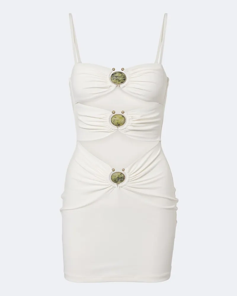 Christopher Esber Abito corto cut-out Bianco