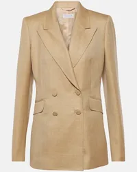 Gabriela Hearst Blazer in lana, seta e lino Beige